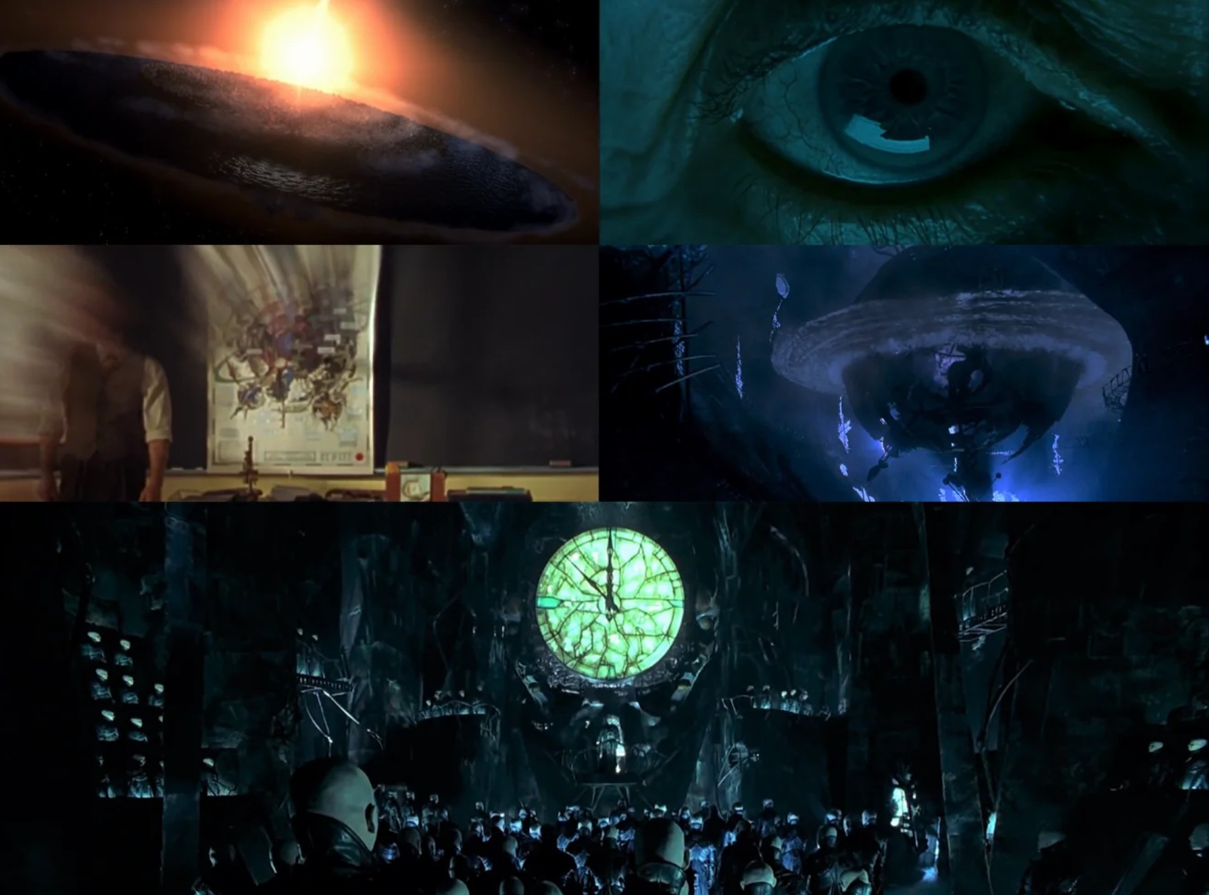 In the movie "Dark City" it features interdimensional predators called ...