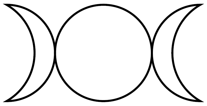The Triple Goddess symbol